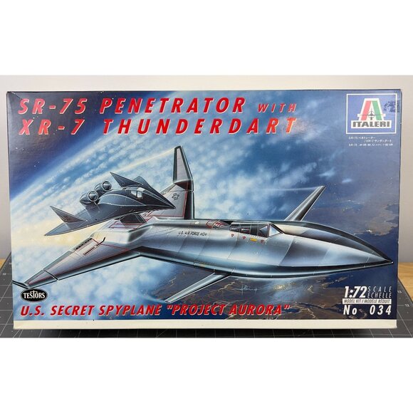 Italeri 1/72 Scale SR-75 Penetrator w/XR-7 Thunderdart U.S Spyplane Model Kit No - Picture 1 of 16